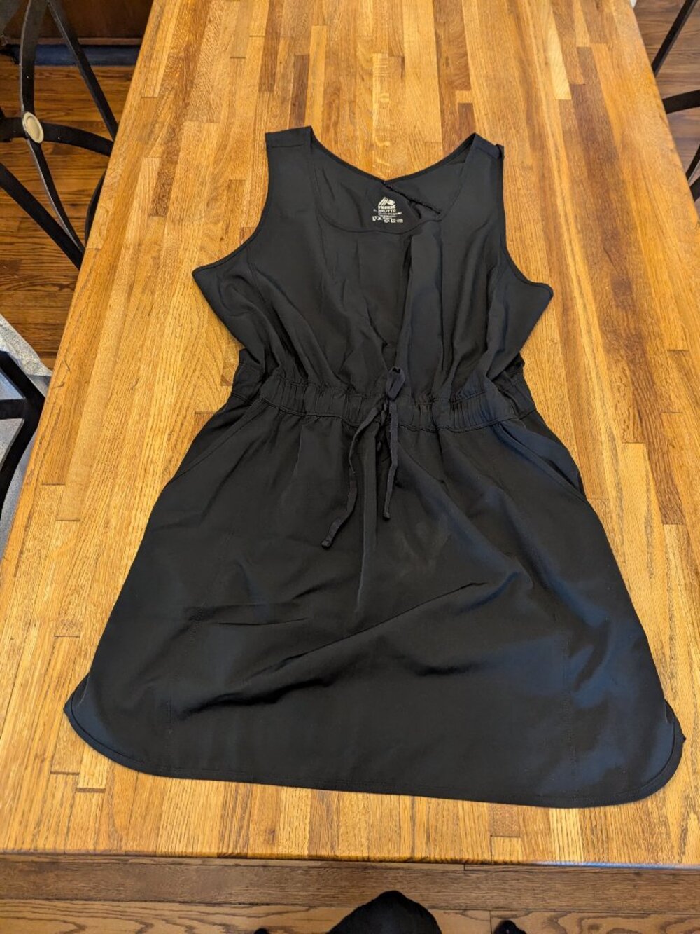Black Short Tank Dress Drawstring RBX XXL